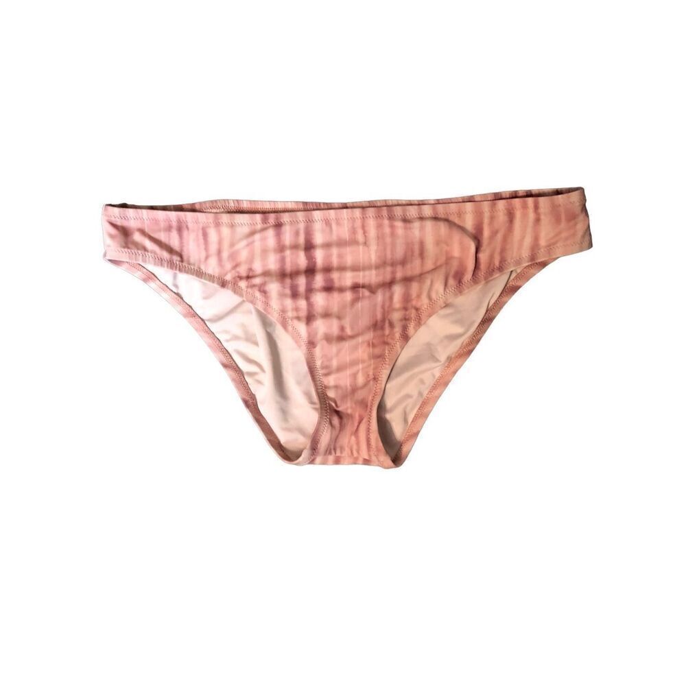 Pink tie dye Shade and Shore pink and white tie dye bikini bottoms